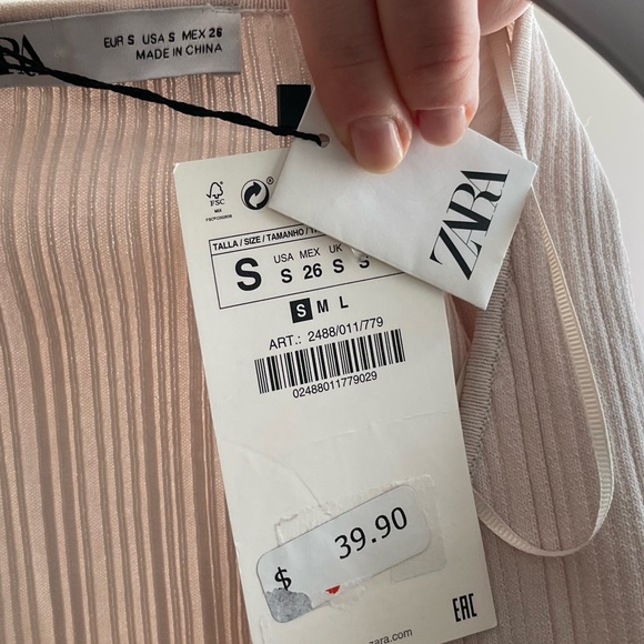 ZARA Cropped Knit Top - Picture 8 of 12